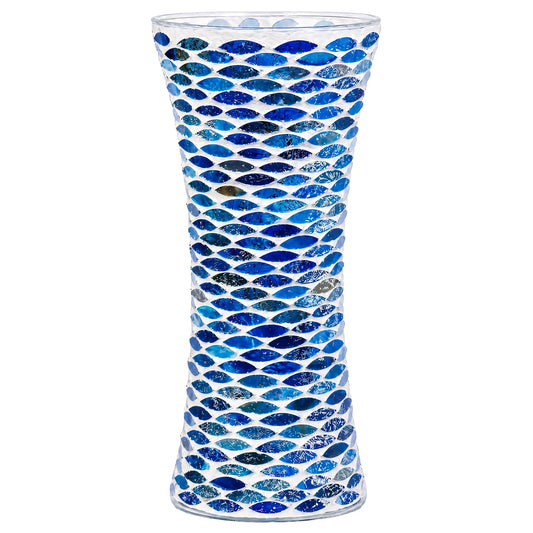 11.6" H Purple Red Mosaic Vase