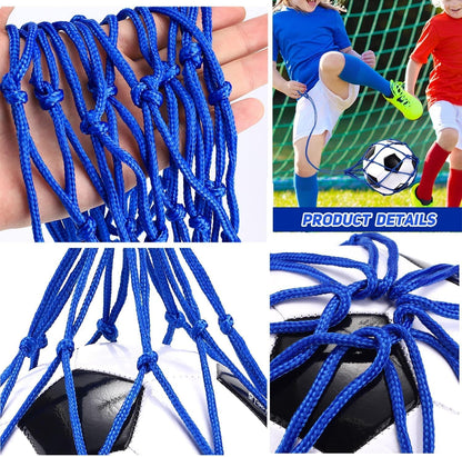 TOBWOLF Football Kick Trainer, Soccer Return Trainer Net Fits Ball Size 3, 4, 5, Hands-Free Soccer Kick Throw Training Aid