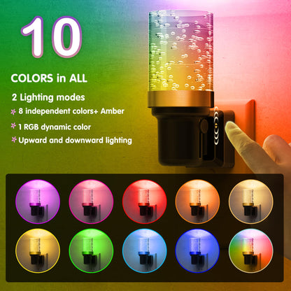 L LOHAS LED Night Light, Modern Night Lights Plug into Wall | 2 Pack