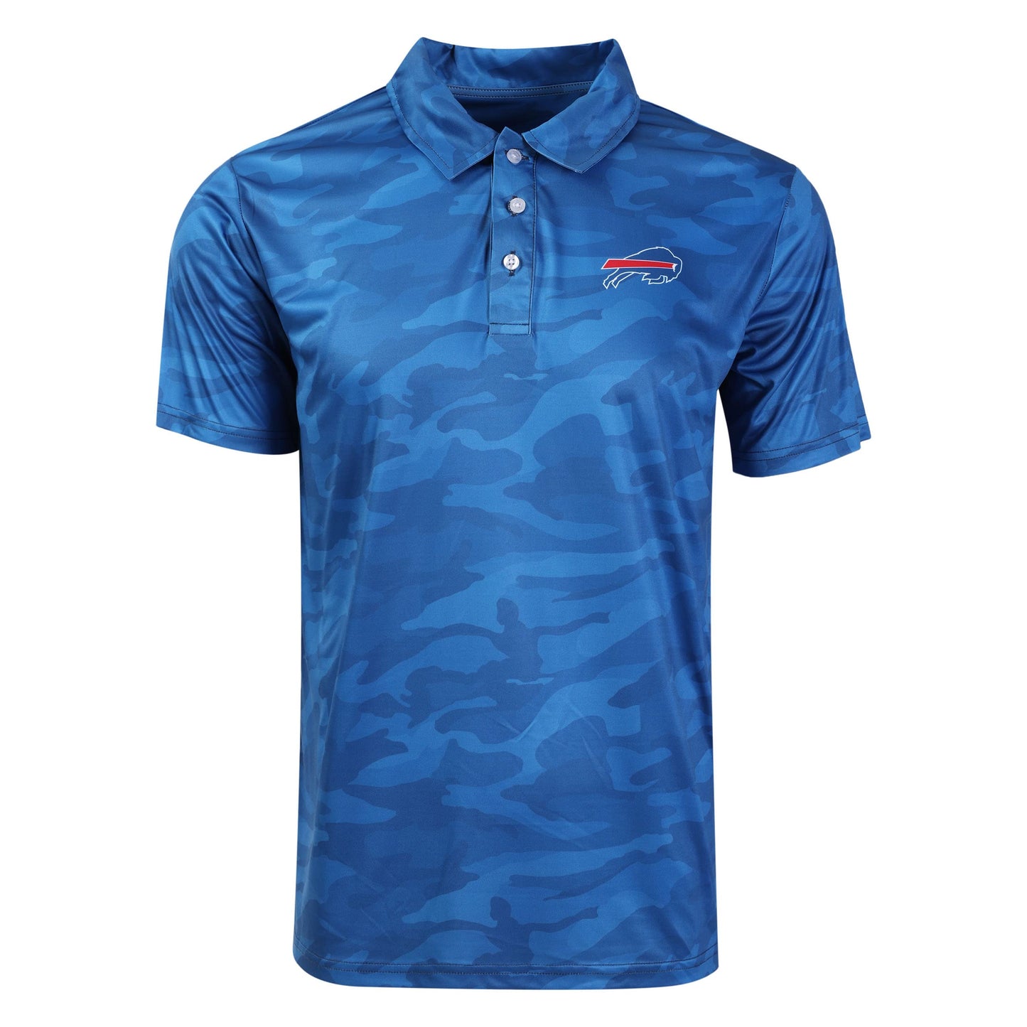 FOCO Men's NCAA College Team Logo Camo Color Polyester Polo Short Sleeve Shirt