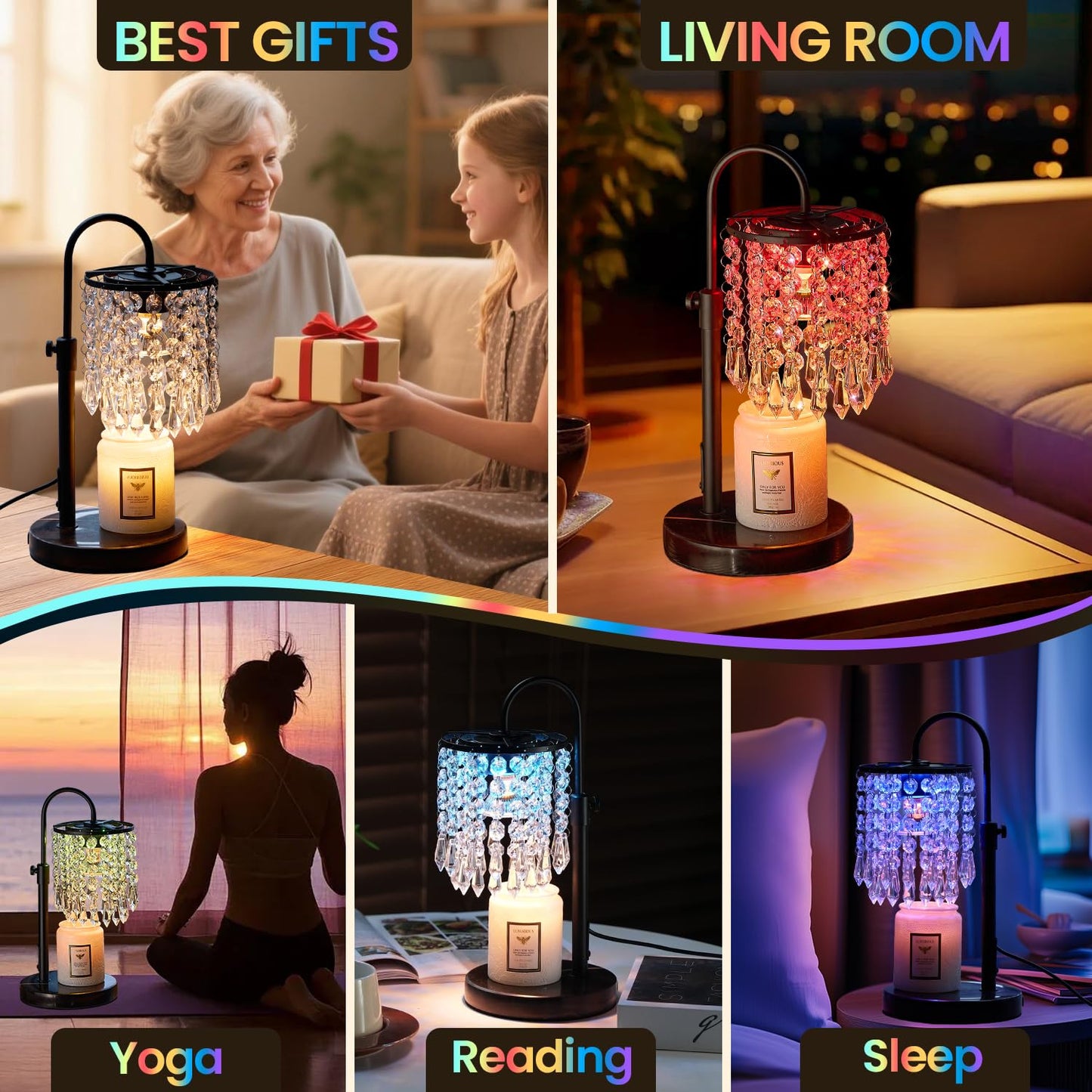 Candle Warmer Lamp with Timer & Dimmer