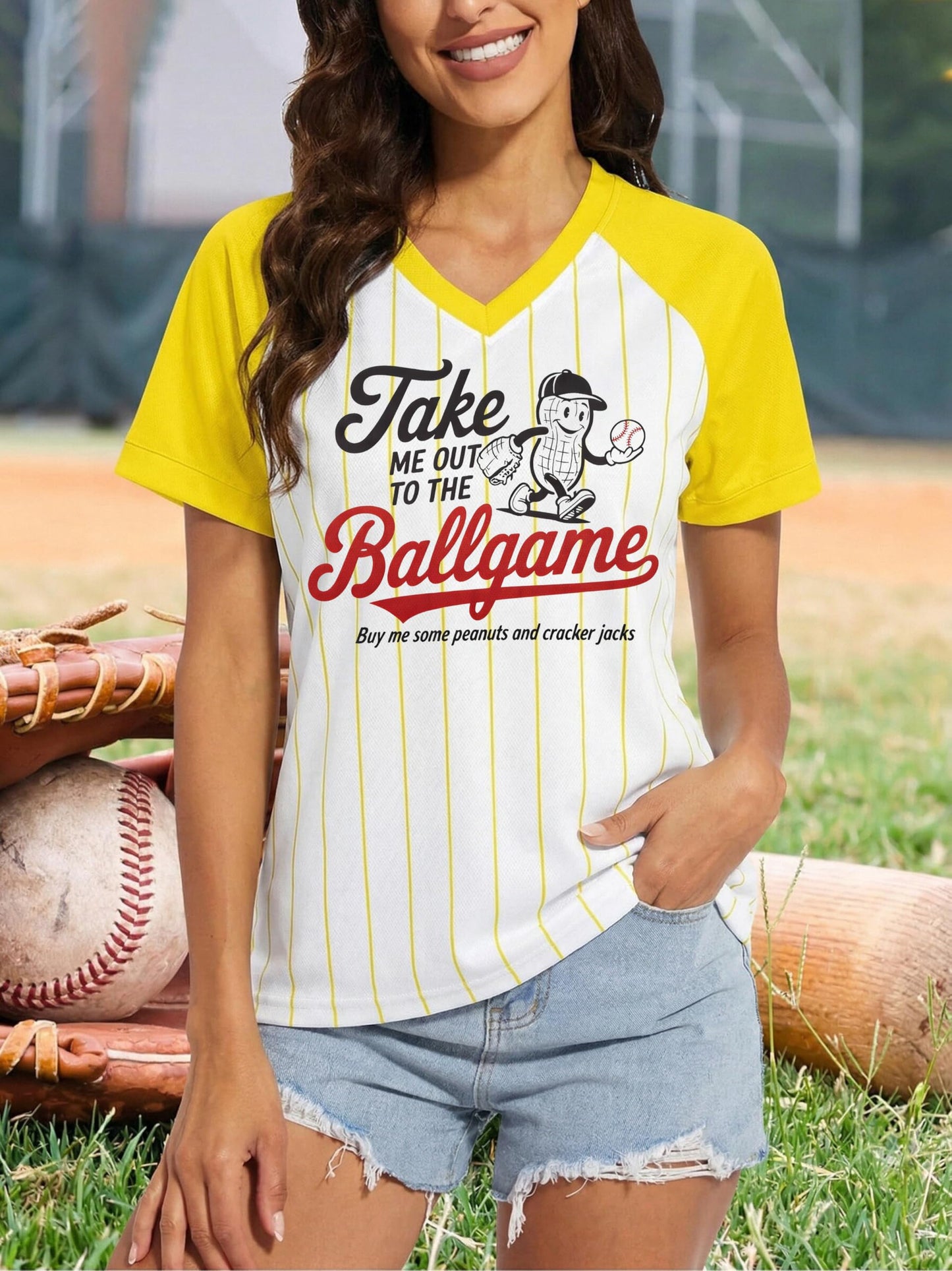 Baseball Shirt Women Baseball Mom Shirts Baseball Game Day Top