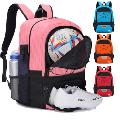 Hsmihair Soccer Bag,Youth Soccer Backpack with Ball and Cleat Compartment