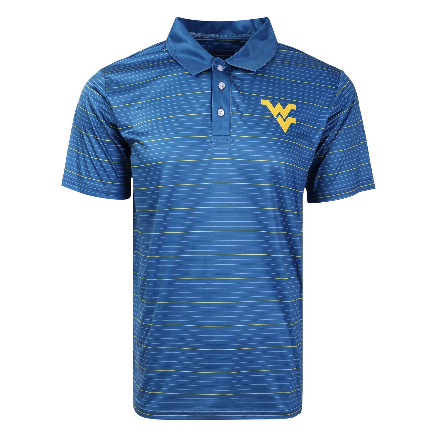 FOCO NCAA Mens NCAA College Team Logo Striped Polyester Polo Short Sleeve Shirt