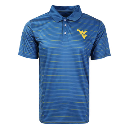 FOCO NCAA Mens NCAA College Team Logo Striped Polyester Polo Short Sleeve Shirt