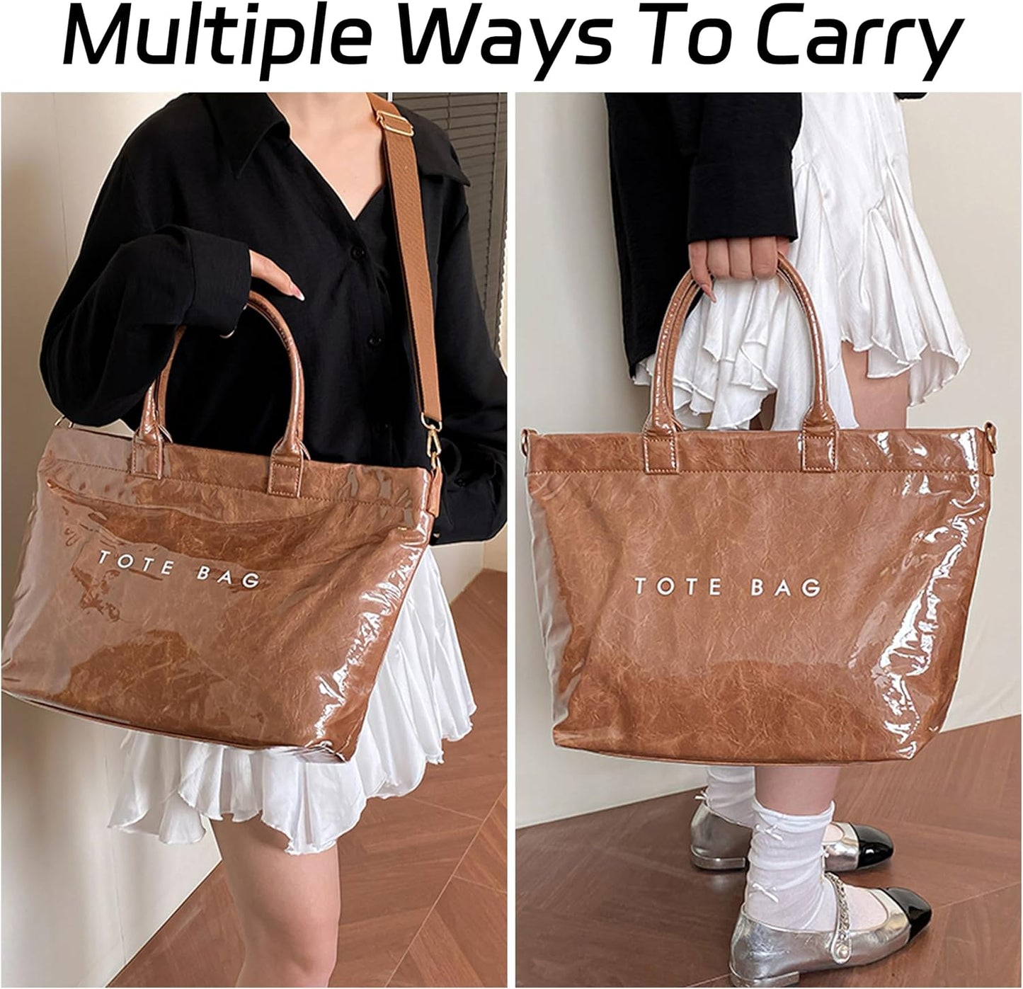 GISMTR Large PVC Tote Bag