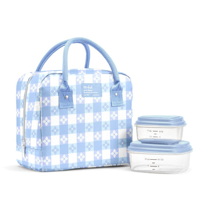 Fit & Fresh Bloomington Lunch Bag for Women - Insulated Large Lunch Box for Work with Containers, Leak-Resistant, Stain-Resistant, Zipper Closure, Cheetah