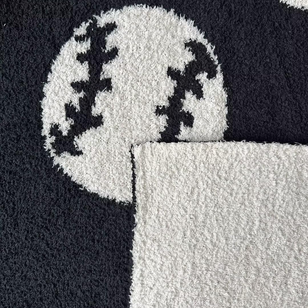 Cozy Baseball Pattern Blanket Perfect Lightweight Bedding for Adults, Soft, Warm, and Plush Soccer Sports Blanket Great for Bed Sofa (Baseball-Red, 51"x63")