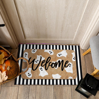 Tinideya 2 Pcs Halloween Door Mats Outdoor Layered Ghost Front Door Mat