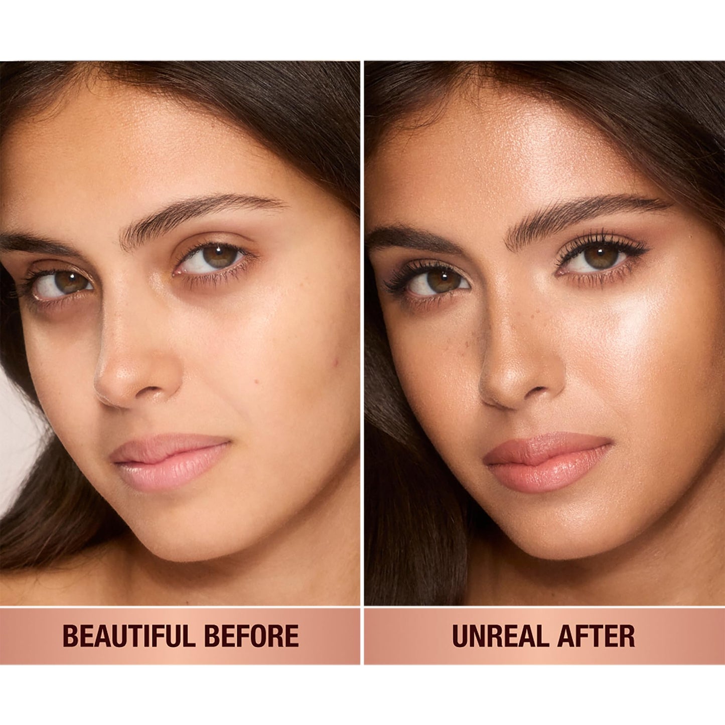 Charlotte Tilbury Unreal Skin Tint & Sheer Glow Hydrating Foundation Stick - Cream Foundation Makeup with Sheer-to-Light Coverage & a Buildable Formula - Blurring, Smoothing & Nourishing