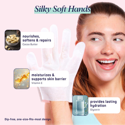 SpaLife Moisturizing Foot Sockies | Foot Mask for Dry Cracked Feet | Tea Tree Oil Softening Booties | Callus Remover Alternative | Self Care Gifts for Women | 8 Pack