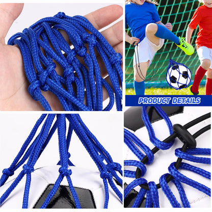TOBWOLF Football Kick Trainer, Soccer Return Trainer Net Fits Ball Size 3, 4, 5, Hands-Free Soccer Kick Throw Training Aid