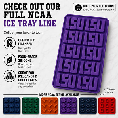 Masterpieces Fanpans Ncaa Alabama Crimson Tide Silicone Ice Cube Tray Set - Fun Alabama Merchandise, Dishwasher Safe