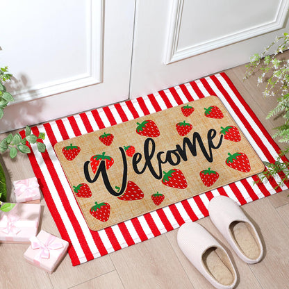 Tinideya 2 Pcs Halloween Door Mats Outdoor Layered Ghost Front Door Mat
