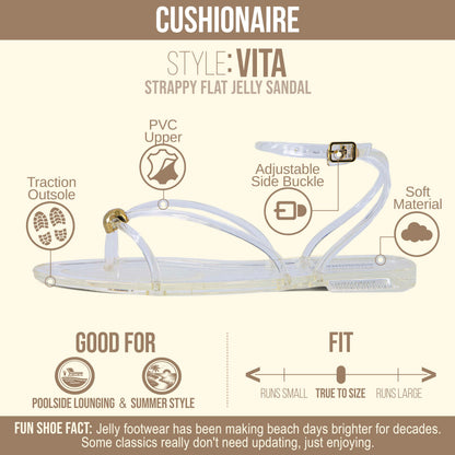CUSHIONAIRE Vita Jelly Sandals