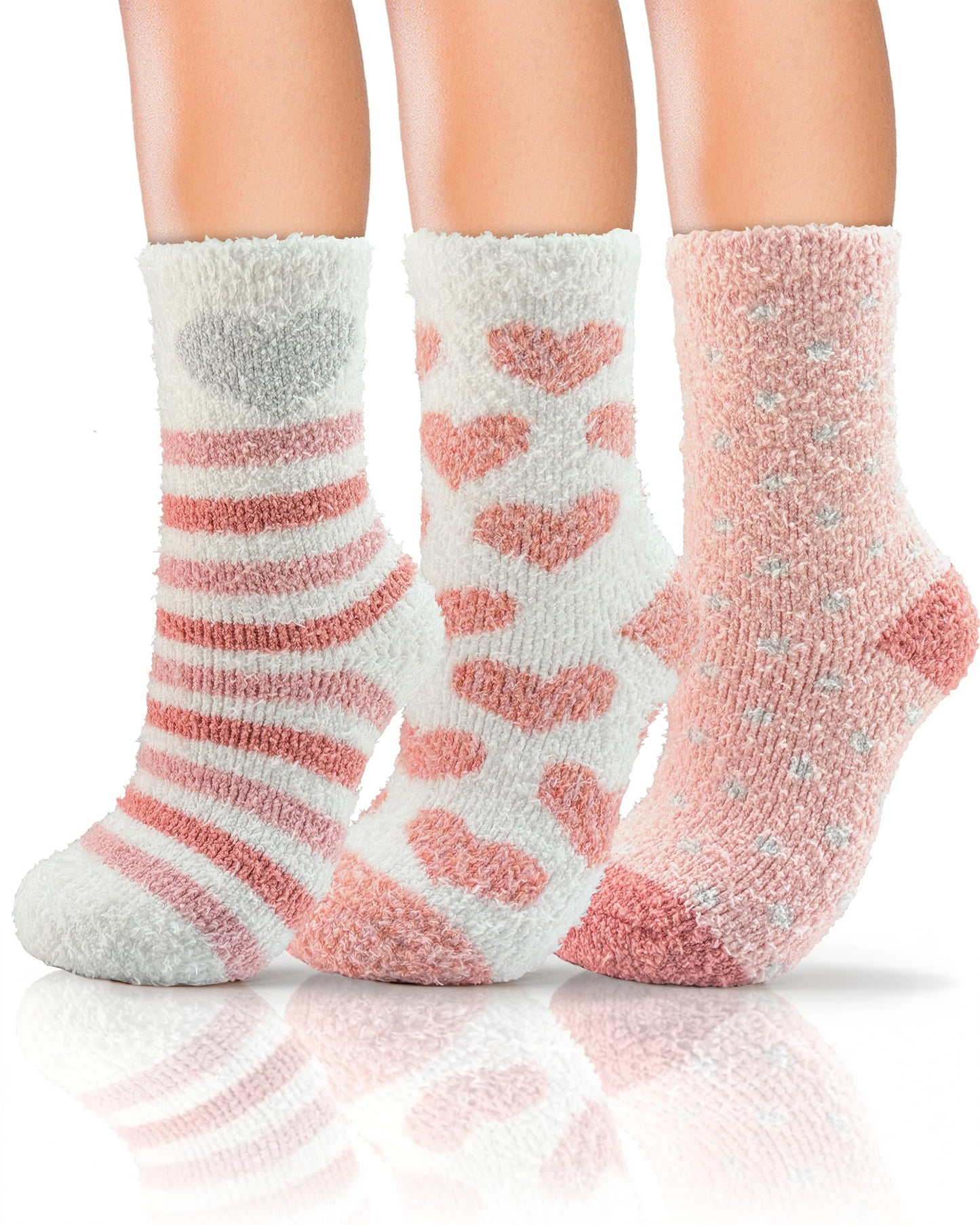 AIVEI Halloween Gifts Fuzzy Socks for Women Boo Spooky Basket Stuffers