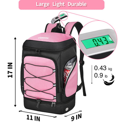 Soccer Backpack,Soccer Bag with Ball Holder and Shoe Compartment