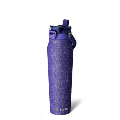 Frost Buddy 24oz Insulated Water Bottle - Straw & Chug Lid - Leak-Proof | Sip-or-chug dual lid | Ice-cold for 24+ hours | Cup-holder friendly