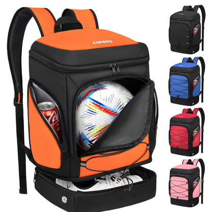Soccer Backpack,Soccer Bag with Ball Holder and Shoe Compartment
