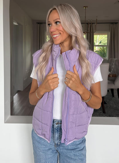 Zeagoo Womens Puffer Vest Ladies Sleeveless Zip Up Outerwear