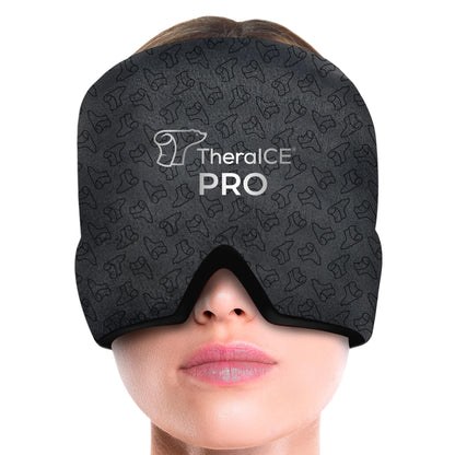 TheraICE Headache Relief Cap, Migraine Ice Pack Mask Products, Women Cooling Gel Hat, Face Cold Compress Head Wrap for Her Stress. Great Birthday Gift for Mom, Sister, Grandma, Girlfriend, & Teacher