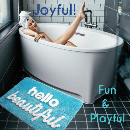Evovee Hello Beautiful Bath Mat