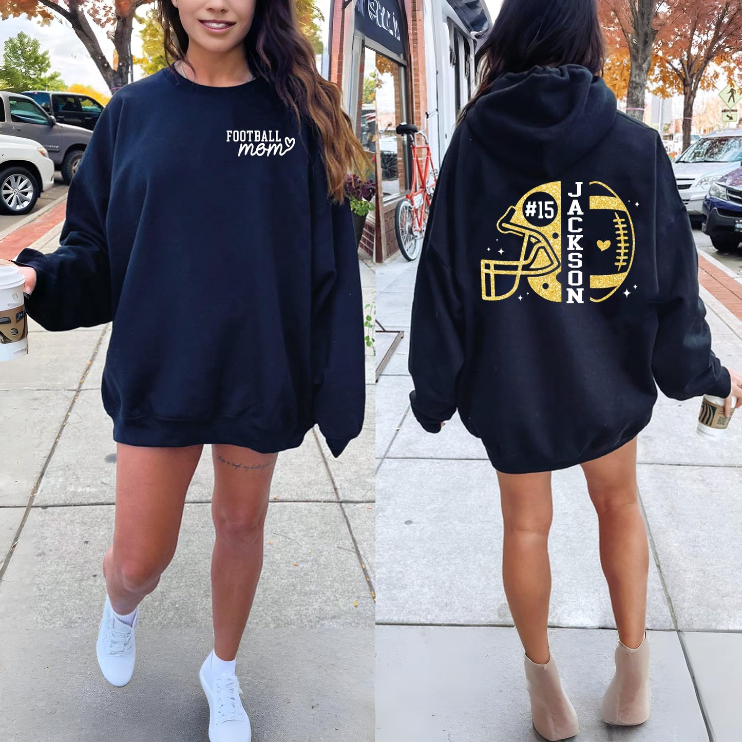 Personalized Football Mom Shirt with Kids Names and Jersey Number, Custom Football Mama Shirt, Women Sport Shirts