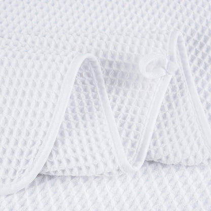 POLYTE 430 GSM Microfiber Oversize Quick Dry Lint Free Bath Towel, 60 x 30 in, 4 Pack (Waffle Weave)