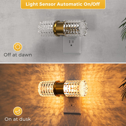 L LOHAS LED Night Light, Modern Night Lights Plug into Wall | 2 Pack
