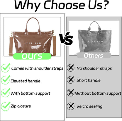 GISMTR Large PVC Tote Bag