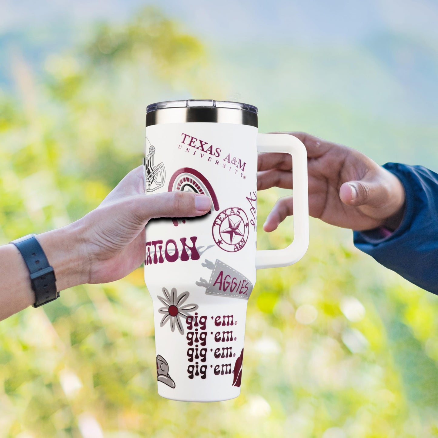 The Memory Company Officially Licensed NCAA - Texas A&M University 40oz Team Spirit Game Day Tumbler