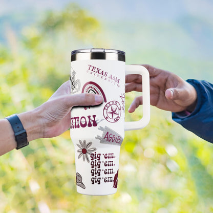 The Memory Company Officially Licensed NCAA - Texas A&M University 40oz Team Spirit Game Day Tumbler