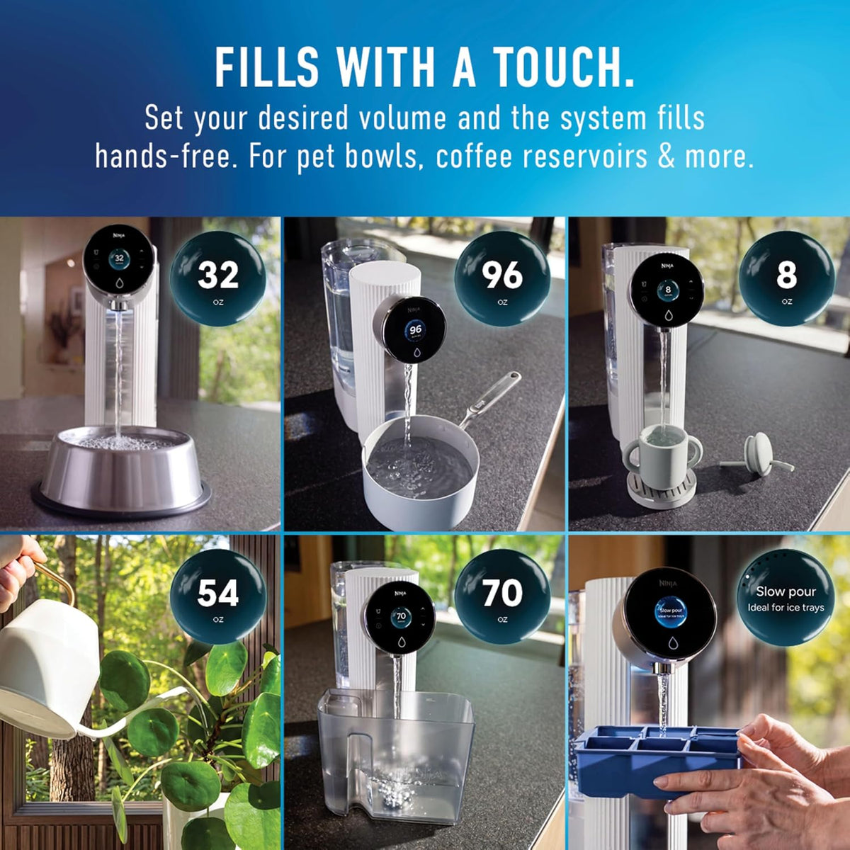 Ninja HydraSense™ Intelligent Water Filtration System, WF1001WH1