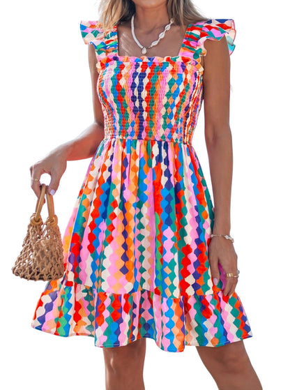 popvil Women Summer Mini Dress