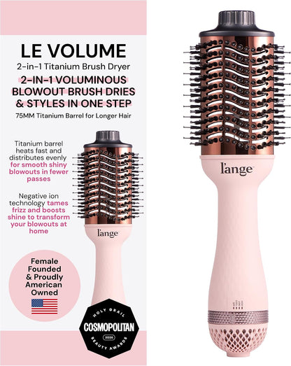 L'ANGE HAIR Le Volume 2-in-1 Titanium Blow Dryer Brush