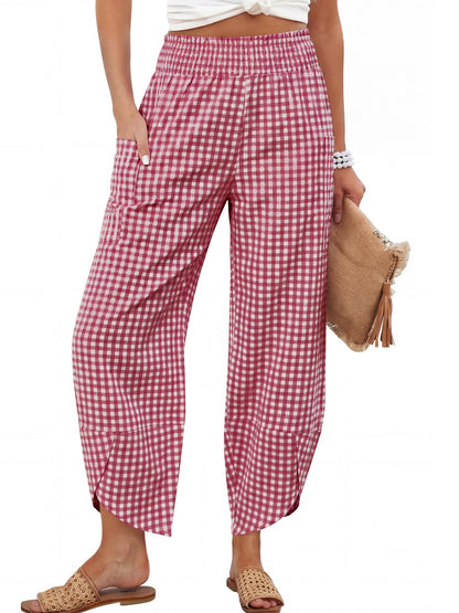 ANRABESS Womens Wide Leg Palazzo Capri Pants 2026 Summer Casual High Waisted Barrel Lounge Flowy Cropped Beach Work Trousers