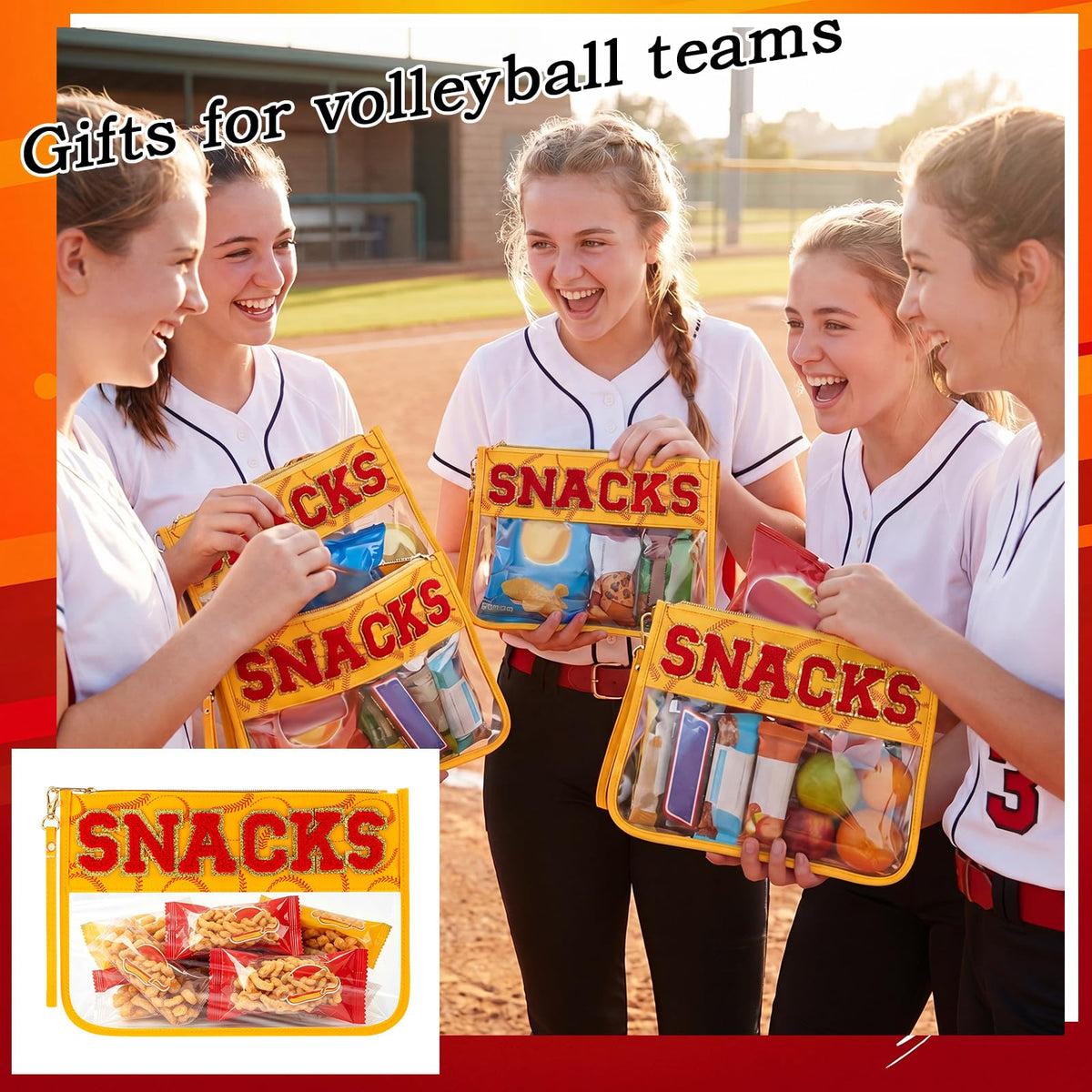 1 Pcs Soccer Snack Bag Baseball Party Favors Mom Gifts