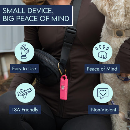 She’s Birdie 3.0 New Version – The Original Personal Safety Alarm for Women by Women–Loud Siren, Flash Light and Rechargeable Battery in a Variety of Colors (Aqua Blue)