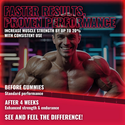 Creatine Monohydrate Gummies, NSF Certified Creatine Gummy, 5g Dose for Men & Women to Support Muscle, Strength, Recovery, Cognitive Health & Memory, Pineapple Flavor, 135 Gummies