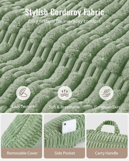 Blissful Diary Reading Pillow, Backrest Pillow with Shredded Memory Foam