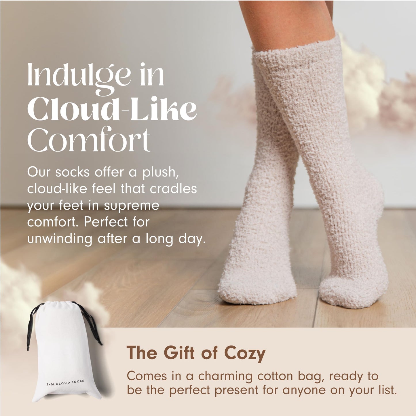 Unboxme Gifts Warm & Cozy Ultra-Luxe Cloud Sock