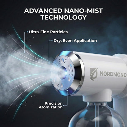 The Original Disinfectant Fogger Machine - Professional Sanitizer Sprayer - ULV Atomizer & Nano Steam Gun – Rechargeable Barber Spray Gun with Blue Light V2