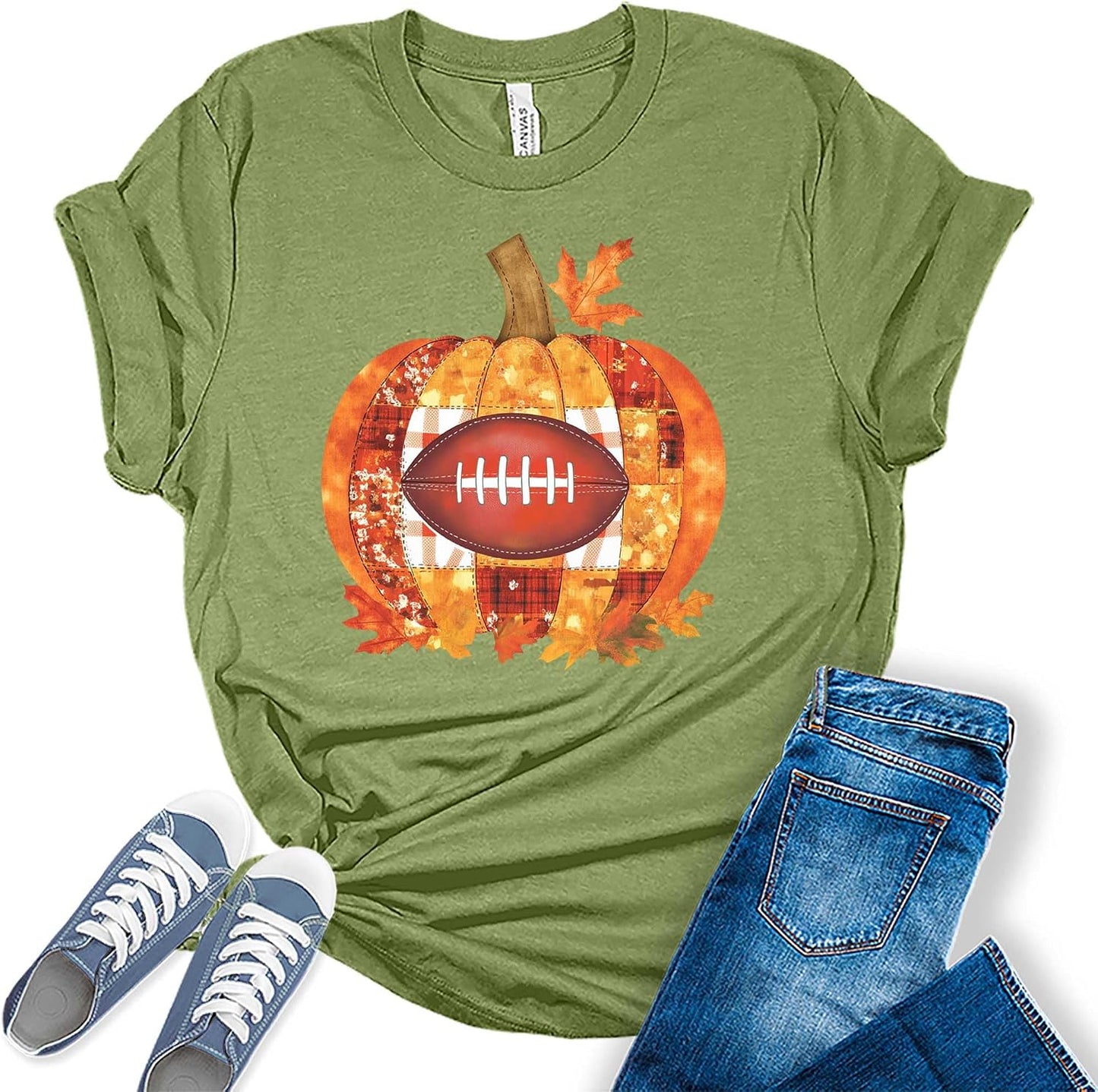 Football Shirts for Women Touchdown Season Tshirt Cute Leopard Bleach Print Fall Graphic Tees