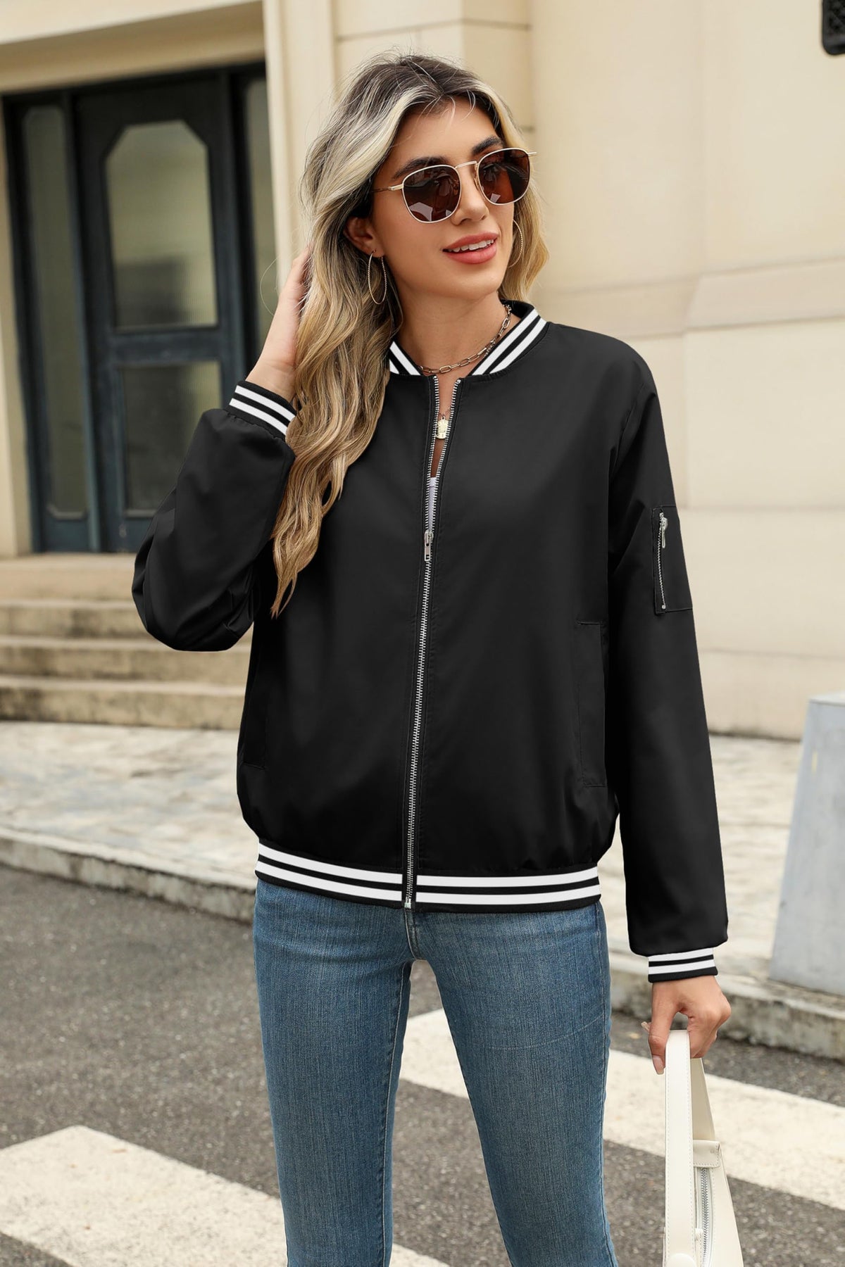 Zeagoo Women Bomber Jacket