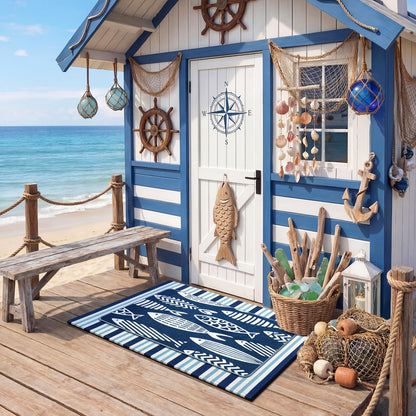 Tinideya 2 Pcs Halloween Door Mats Outdoor Layered Ghost Front Door Mat