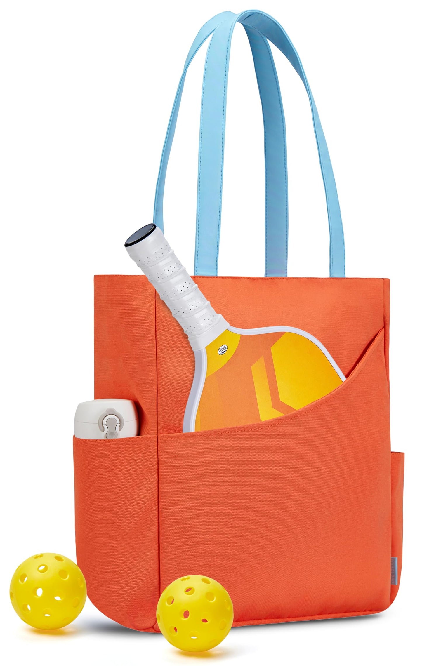 Pickleball Bag for Women Stylish Nylon Tote Fits 2 Paddle, Ball, Gear, Utility Shoulder Handbag for Sports
