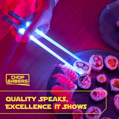 ChopSabers Lightsaber Led Light Up Chopsticks (1 Pair, Blue)