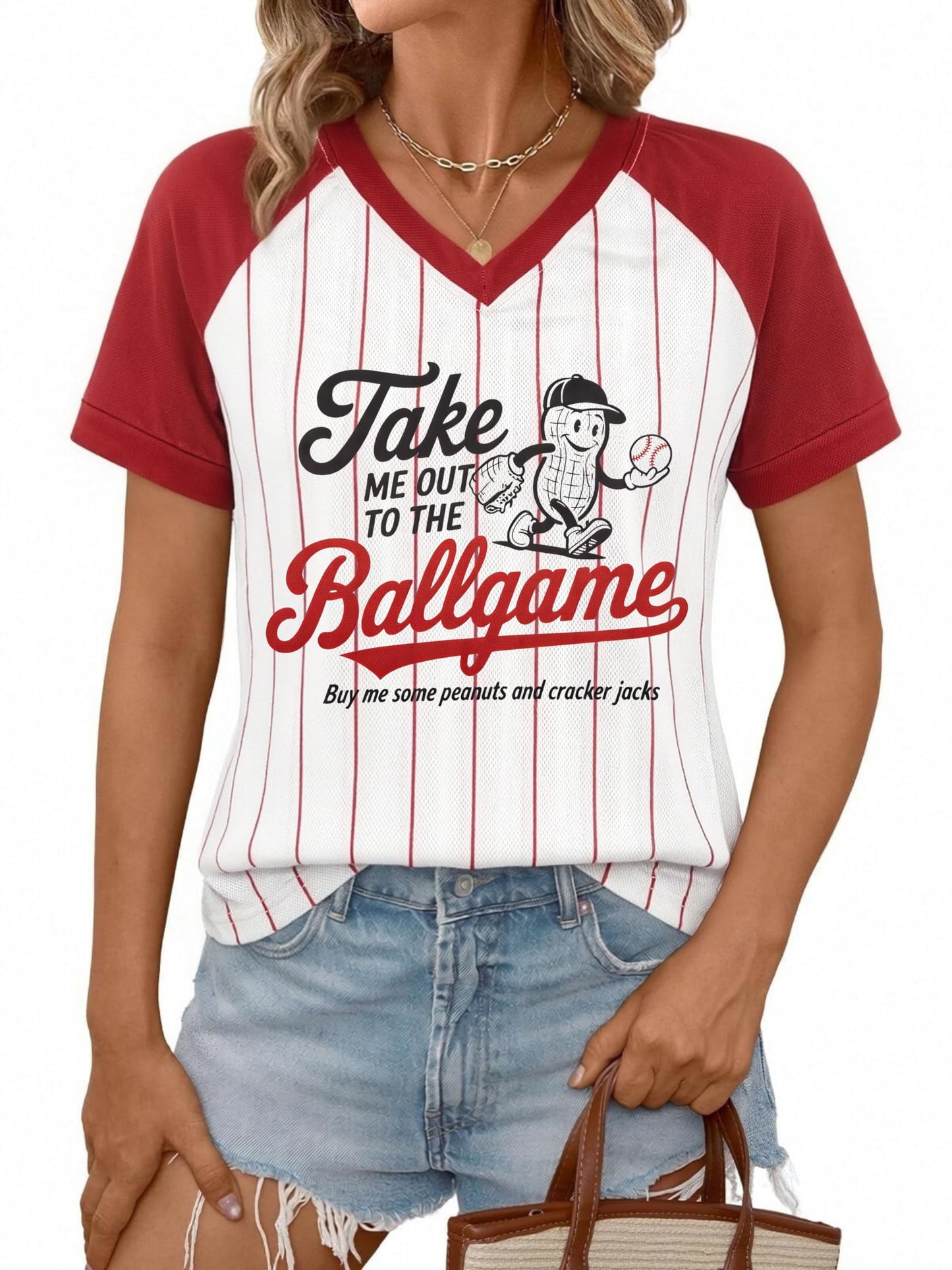 Baseball Shirt Women Baseball Mom Shirts Baseball Game Day Top