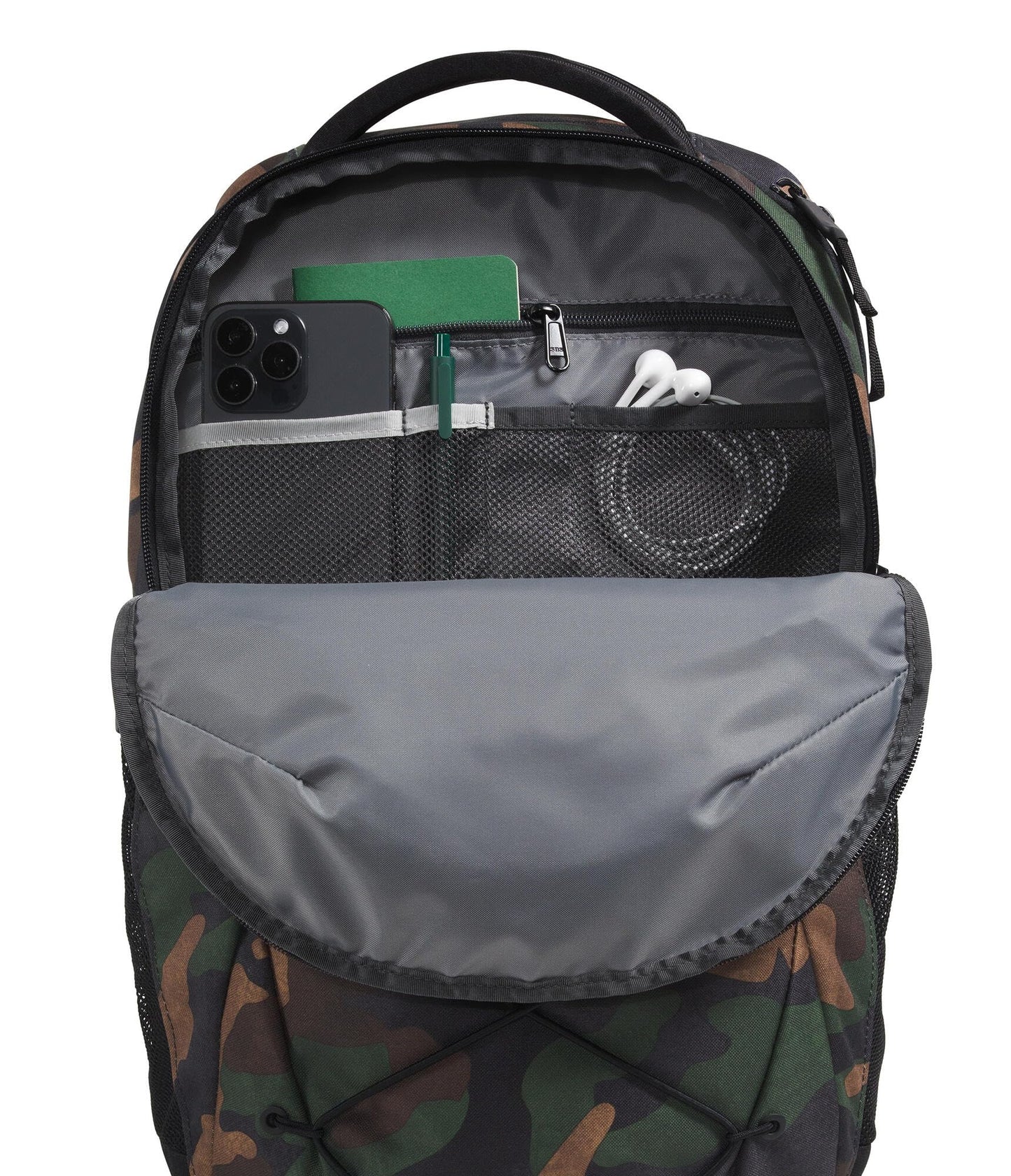 The North Face Jester Everyday Laptop Backpack - Commuter Daypack, Water Repellent, Laptop Sleeve, Lunar Blue/Fizz Lime, One Size