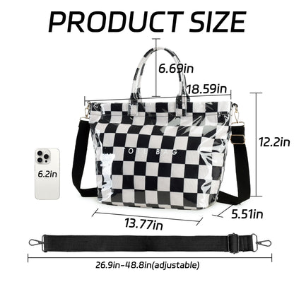 GISMTR Large PVC Tote Bag